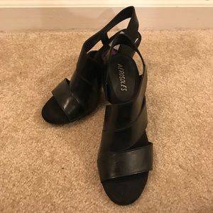 New Black Aerosoles Sandals